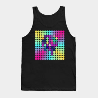 Pastel Geometric Rainbow Tank Top